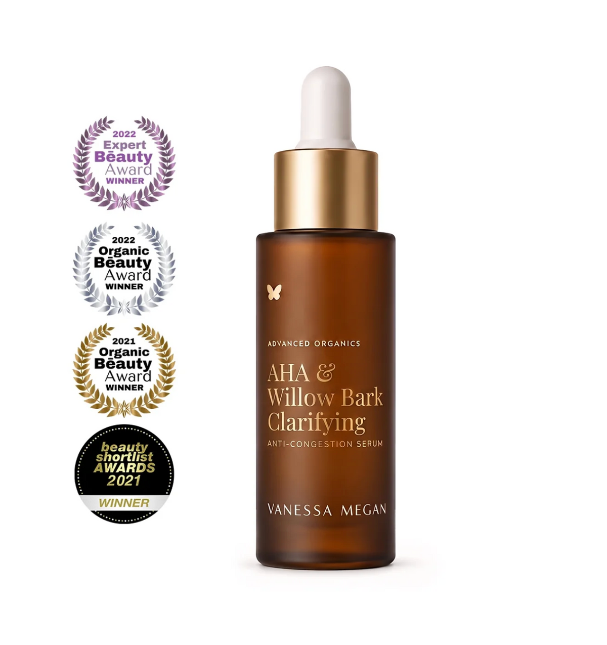 Vanessa Megan AHA & Willow Bark Clarifying Anti-Congestion Serum 30ml